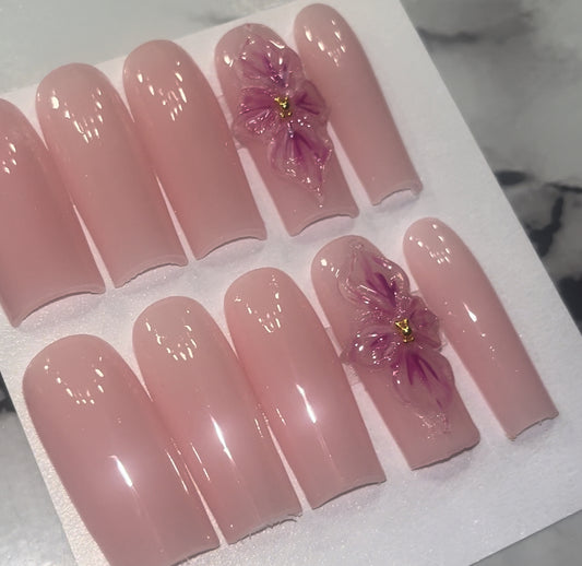 3D Flower Clean Pink